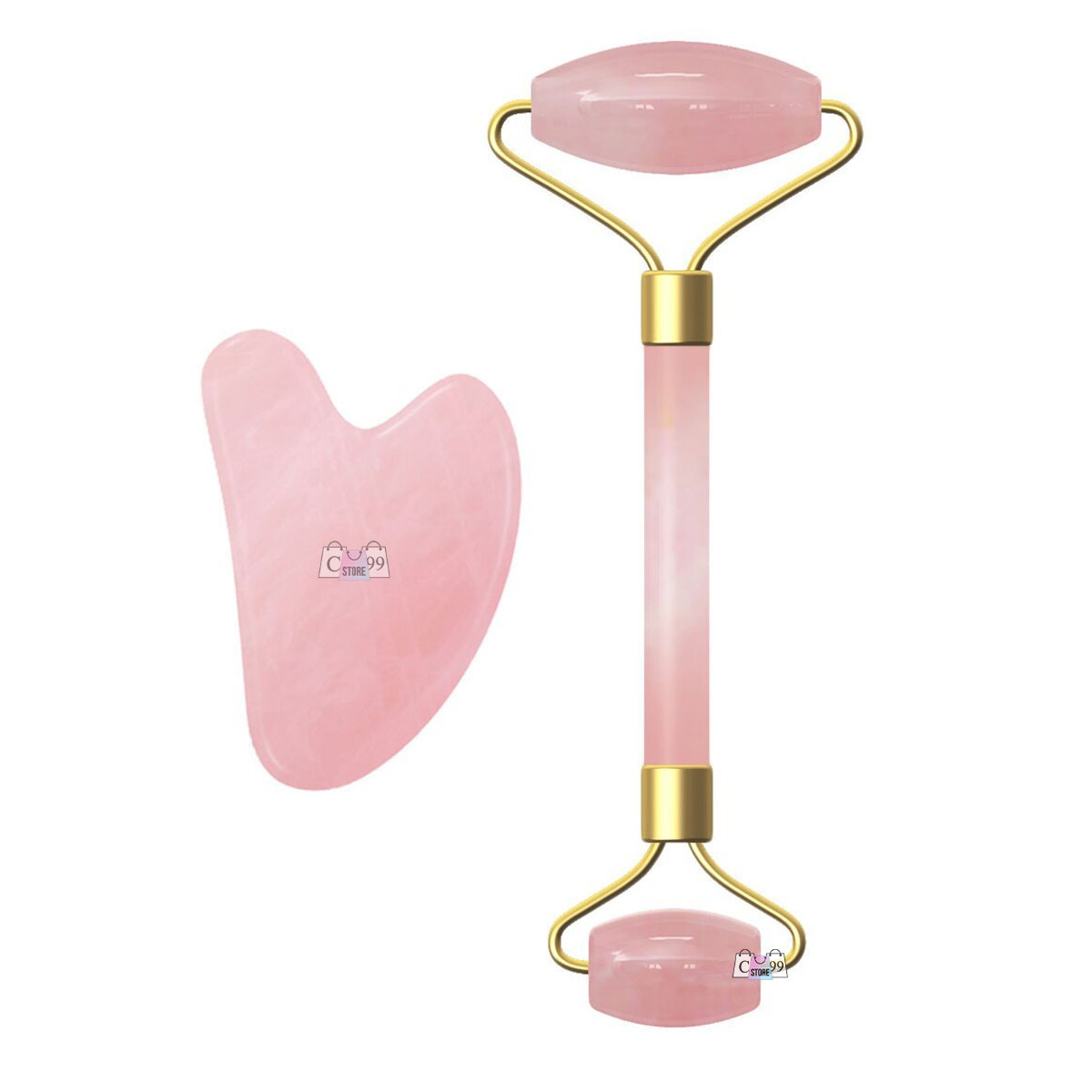 Miniatura 4 de Rodillo Masajeador Facial Cuarzo+Piedra